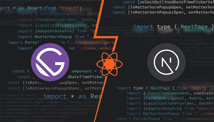 Next.js and Gatsby Frontend Development